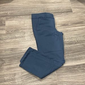 Loft cropped chino blue size 6
